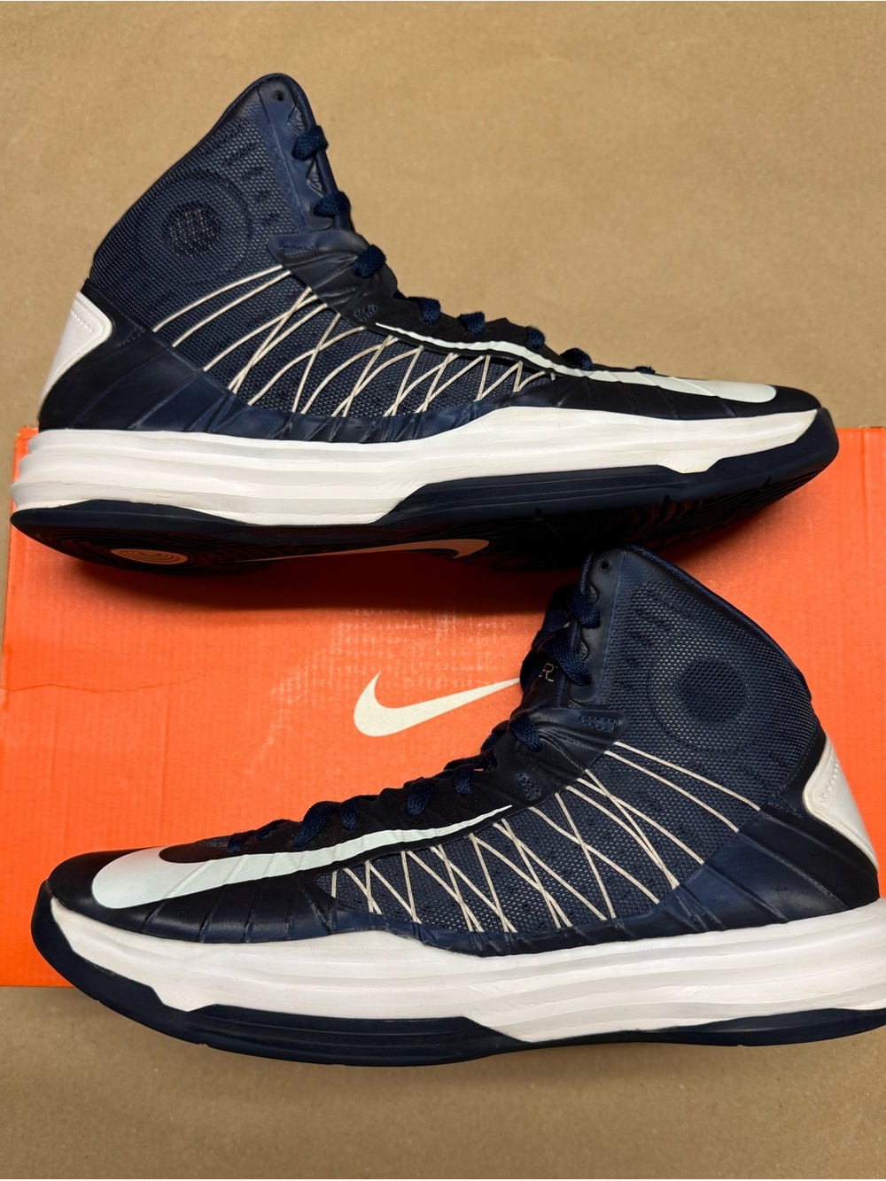 Nike Air Hyperdunk 2012 TB Midnight Navy Men’s size 13 Basketball shoes Rare!